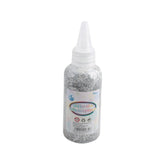 Glitter Glue bottle with silver glitter for crafting and decoration projects.